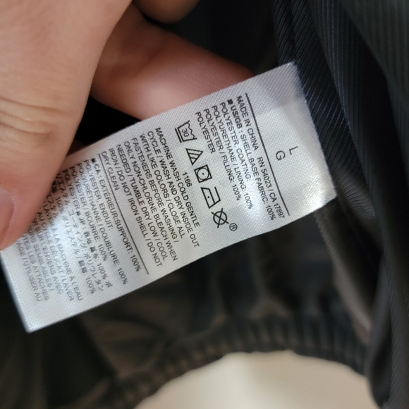 Banana Republic quilted faux leather puffer jacket Grunge - Picture 9 of 10